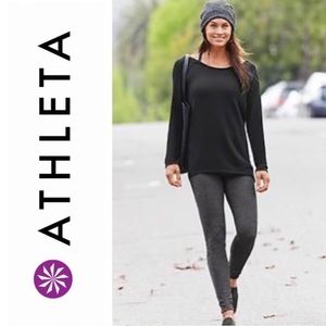 ATHLETA Studio CYA Black Sweatshirt - XS